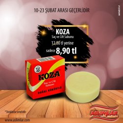 KOZA KÜKÜRTLÜ SABUN SADECE 8,90 TL