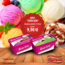 SİZİN İÇİN DONDURMALAR 9,90 TL